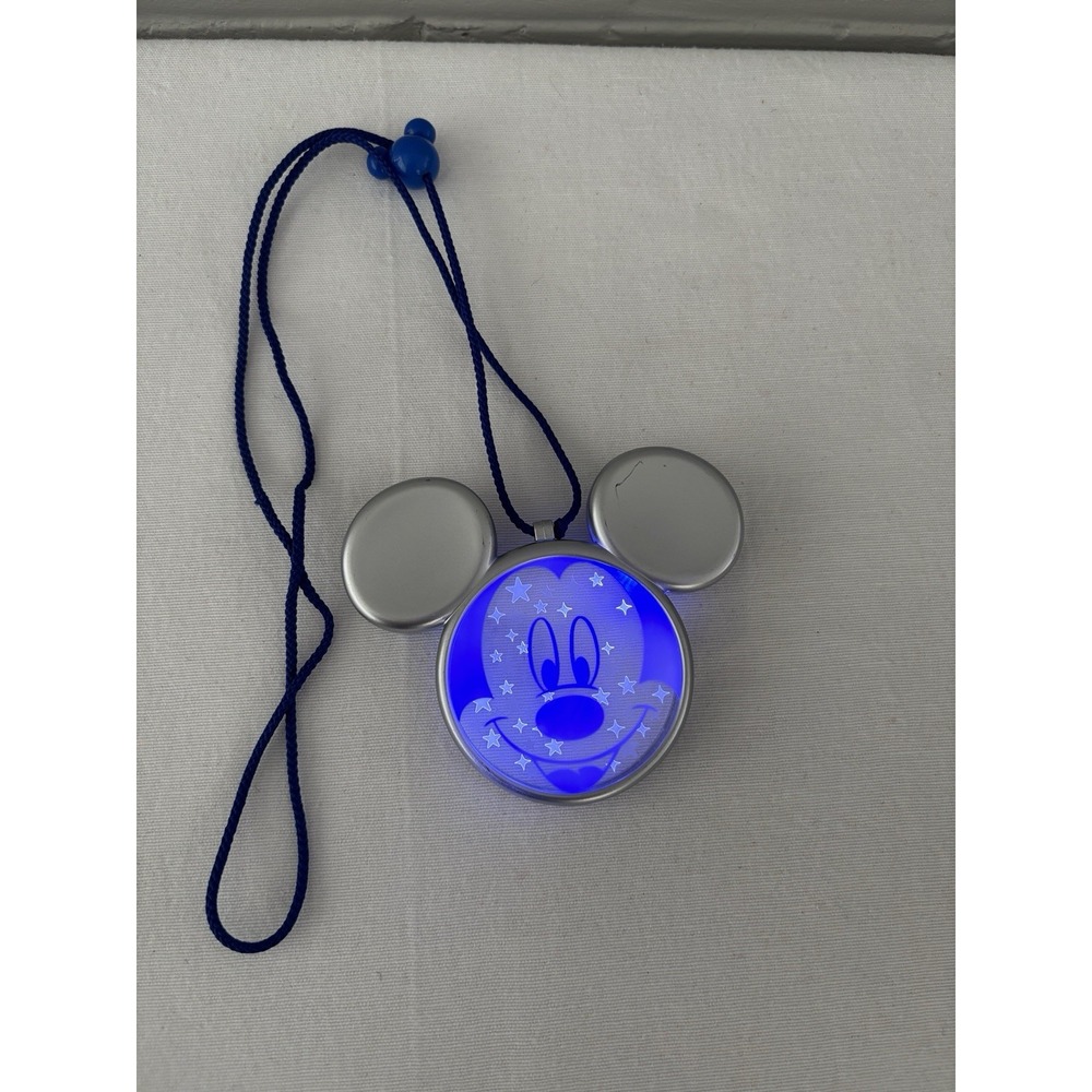 Japan Tokyo Disney Resort Glowing toy light Silver Mickey Mouse Star Used